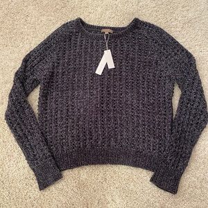 Lilla P Grey Soft Woven Sweater